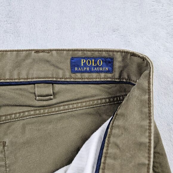 Polo Ralph Lauren Varick Slim Fit Straight Leg Jeans Mens Size 38x28 Olive Green - Picture 5 of 15